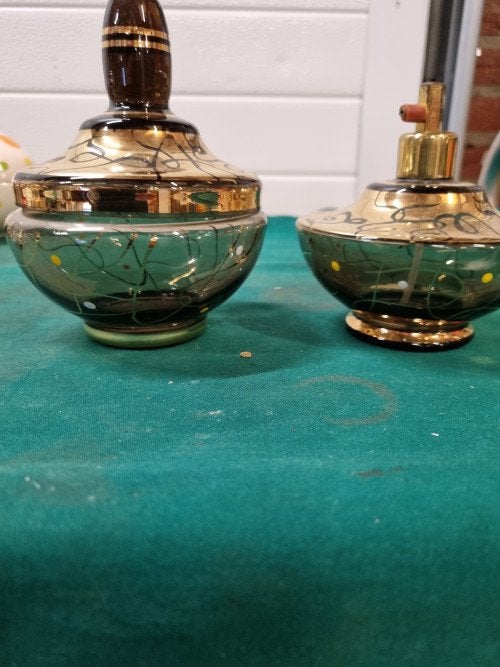 toiletset art deco met bladgoud, Ophalen of Verzenden, 'T Olde Gre-j, Info@toldegrej.nl, Endepoelstraat 20f Didam