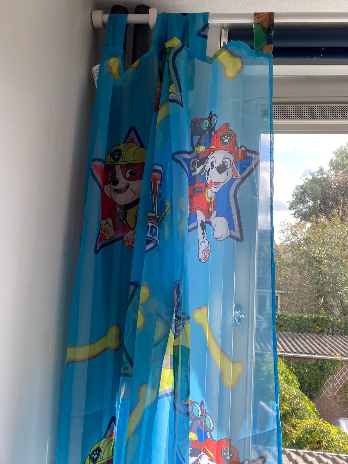 Paw patrol gordijn 140 b x160 h, Ophalen, Zo goed als nieuw, Gordijn