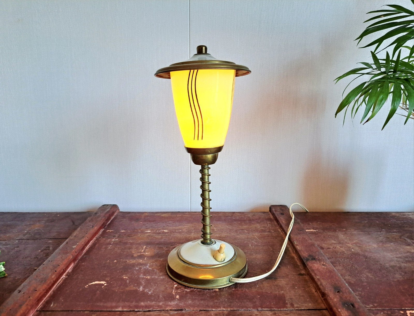 Zeer zeldzame Art Deco tafellamp - 27 cm hoog, Ophalen of Verzenden