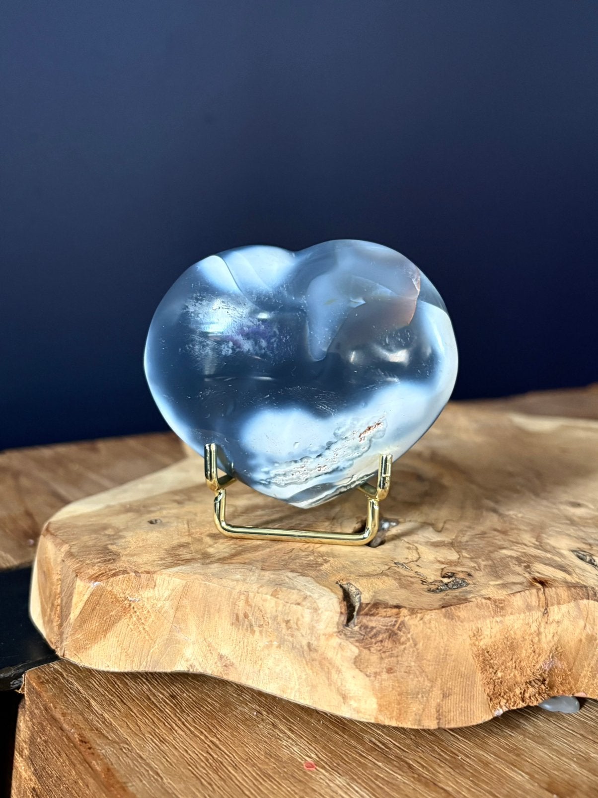 Orca agaat hart edelsteen gemstone mineraal edelstenen, Ophalen of Verzenden, Mineraal