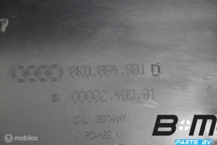 Middenconsole met armsteunmechaniek Audi A4 8K 8K0864981D, Gebruikt