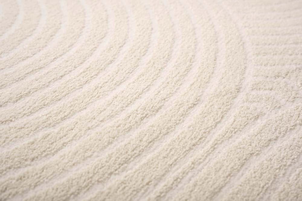 Scandinavisch vloerkleed contour curve creme, 2x3 meter, Ophalen, Scandinavisch, 200 cm of meer, Crème