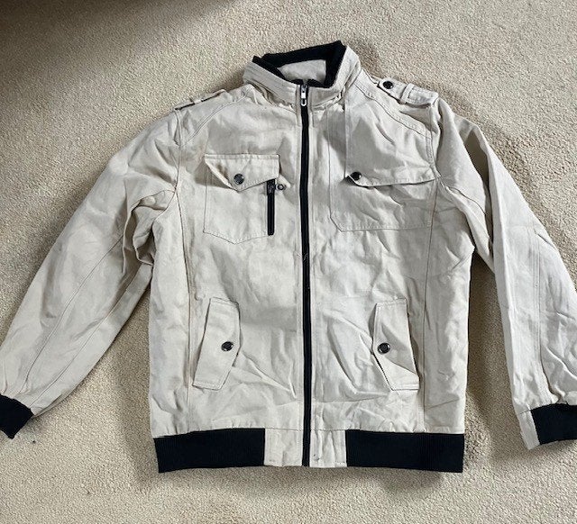 Zomerjack heren, Kleding | Heren, Jassen | Zomer, Maat 52/54 (L), Onbekend, Beige, Ophalen of Verzenden