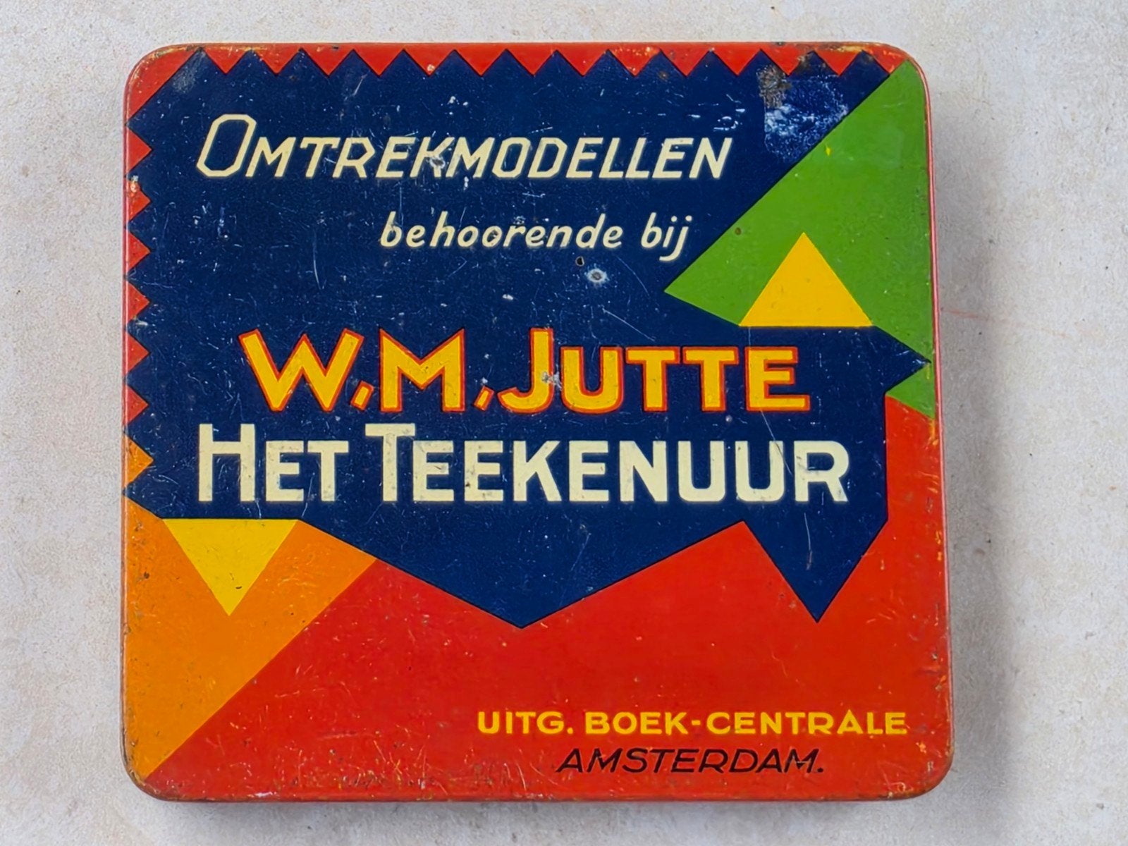 W.M.Jutte Het Teekenuur blik Amsterdam, Ophalen of Verzenden, Gebruikt, Overige