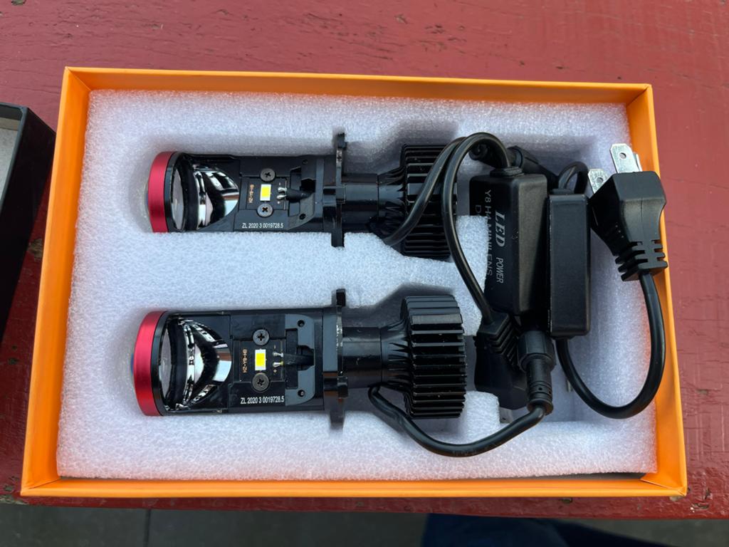 H4 Mini LED Lens Koplampen - Y8 Serie, Auto-onderdelen, Verlichting, Universele onderdelen, Nieuw, Ophalen of Verzenden