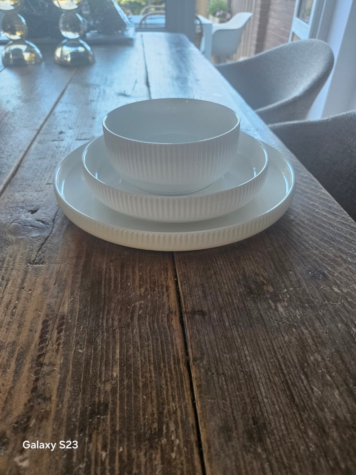 mooi wit servies, Ophalen, Zo goed als nieuw, Bord(en), Overige stijlen