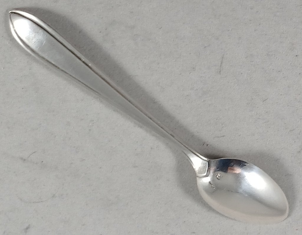 Zilveren zoutlepeltje Puntfilet antiek 835 zilver, Ophalen of Verzenden, Zilver