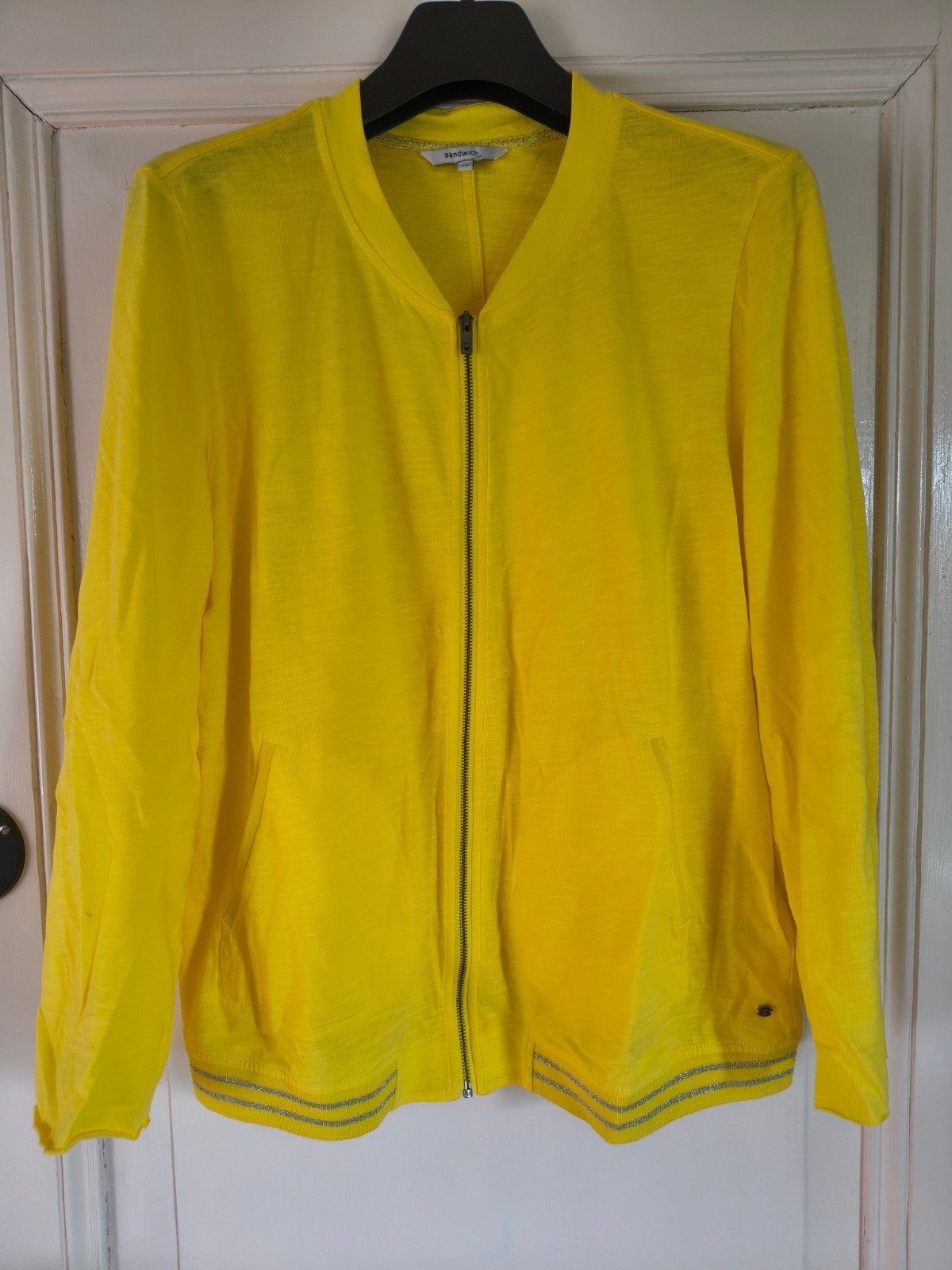 Sandwich Geel Vest met Rits - Maat XL, Kleding | Dames, Truien en Vesten, Geel, Maat 46/48 (XL) of groter, Ophalen of Verzenden