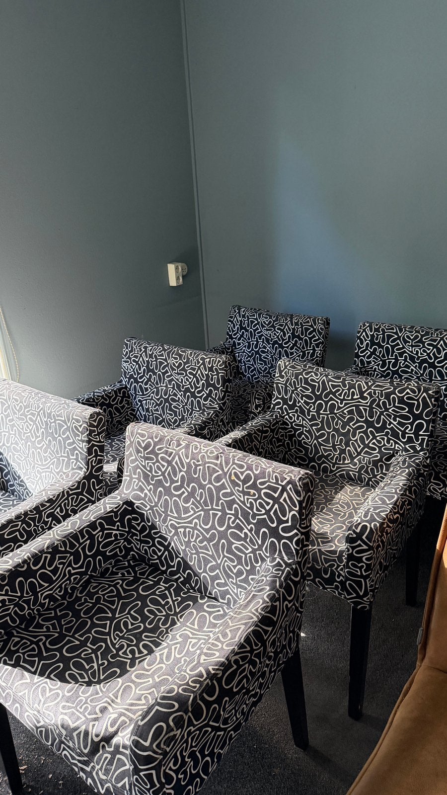 Ikea Nils eetkamerstoelen 6x, Ophalen, Gebruikt, 6 zitplaatsen