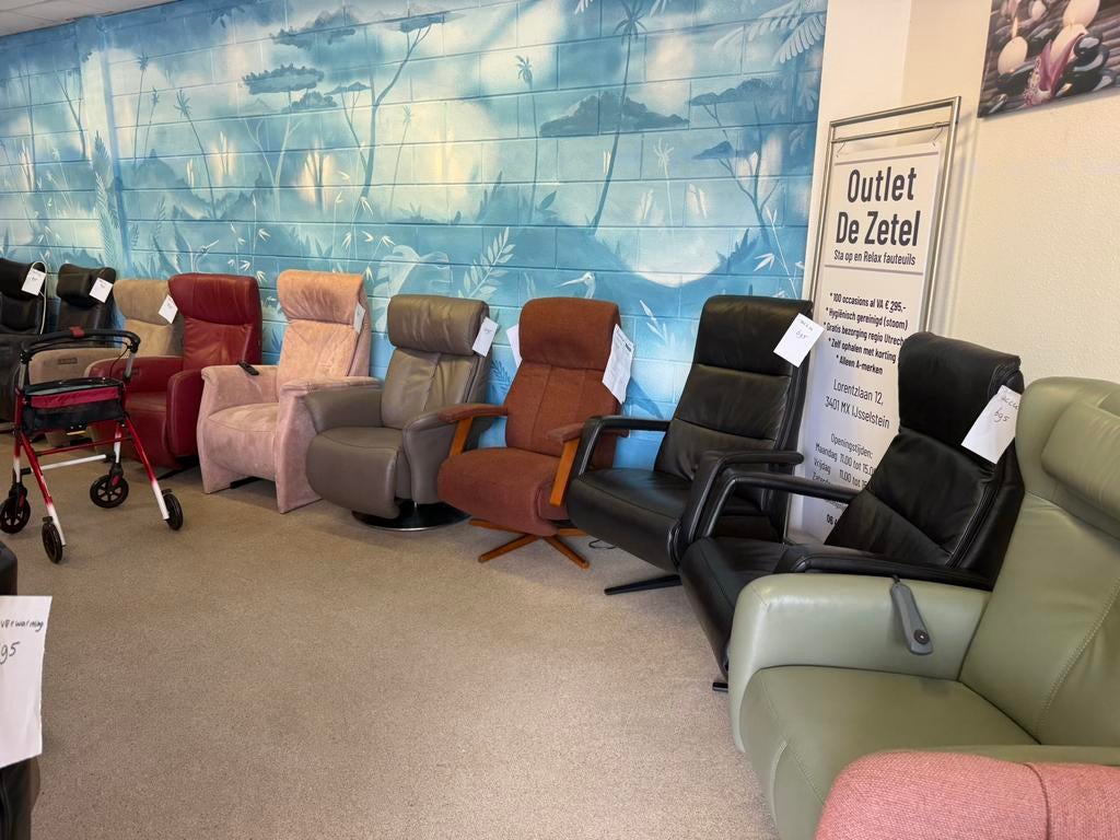 Laatste! prominent relaxfauteuils relax stoel gratis bezorgd, Huis en Inrichting, Fauteuils, Ophalen of Verzenden, Zo goed als nieuw