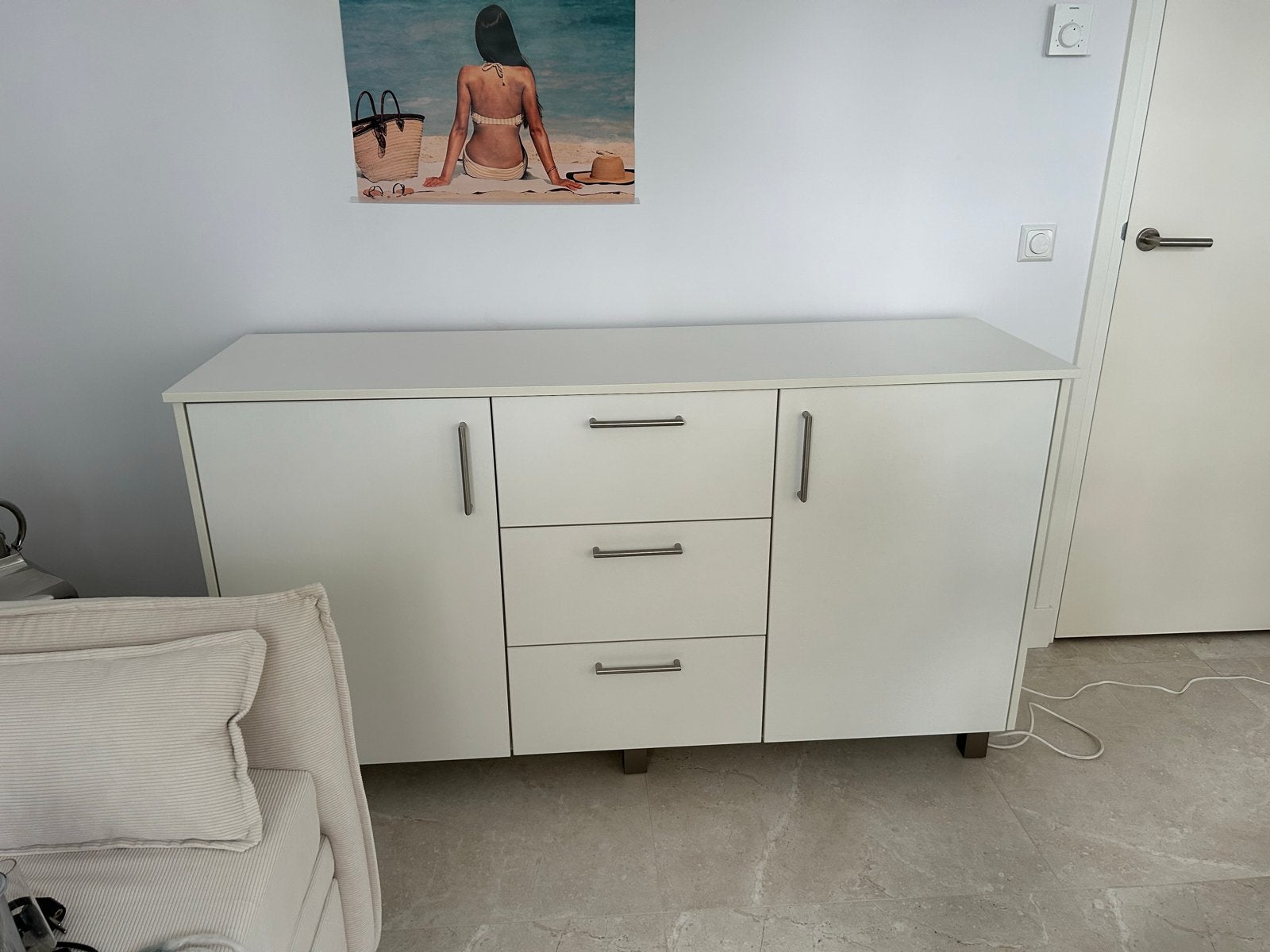 MDF Dressoir op maat met 3 lades en 2 deuren, Huis en Inrichting, Ophalen, Overige materialen, Gebruikt, 150 tot 200 cm