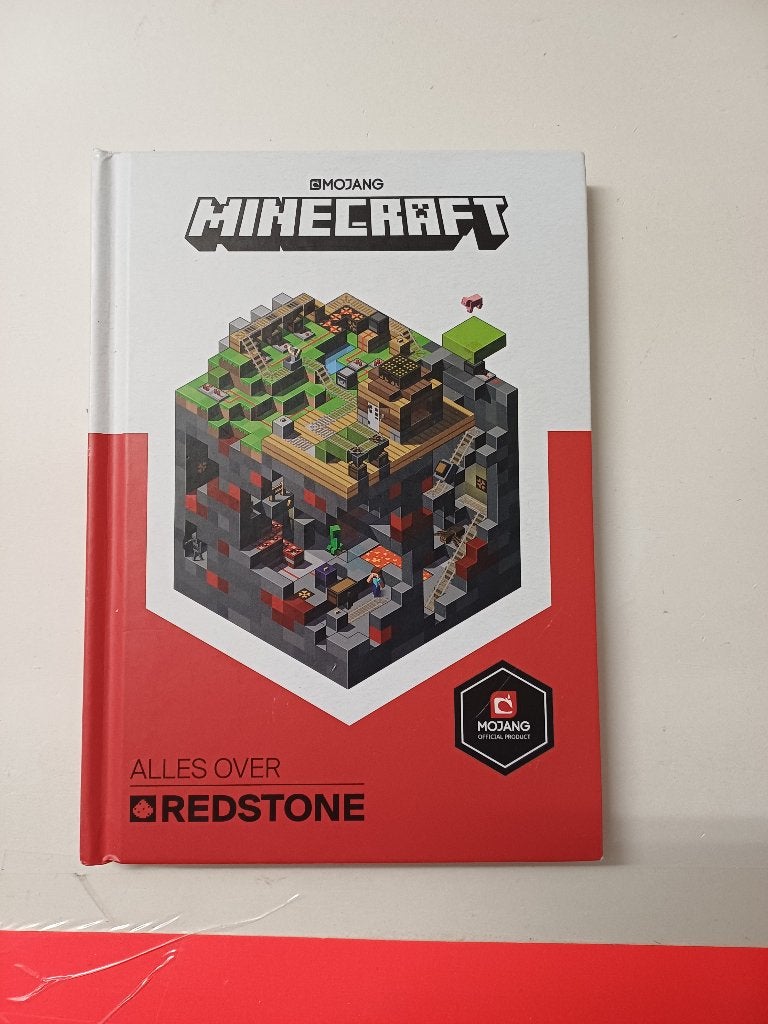 Hardcover Boek - Mojang Minecraft - Alles over Redstone, Boeken, Ophalen of Verzenden, Gelezen