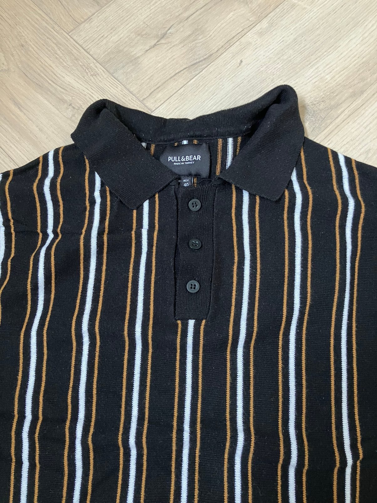 Polo van Pull&Bear maat L, Ophalen of Verzenden, Zo goed als nieuw, Maat 52/54 (L), Zwart