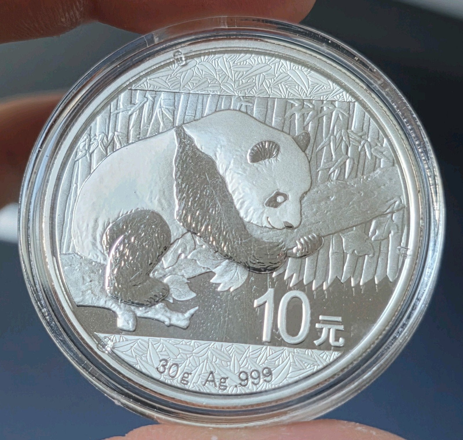 panda 2016 China, Verzenden, Zilver