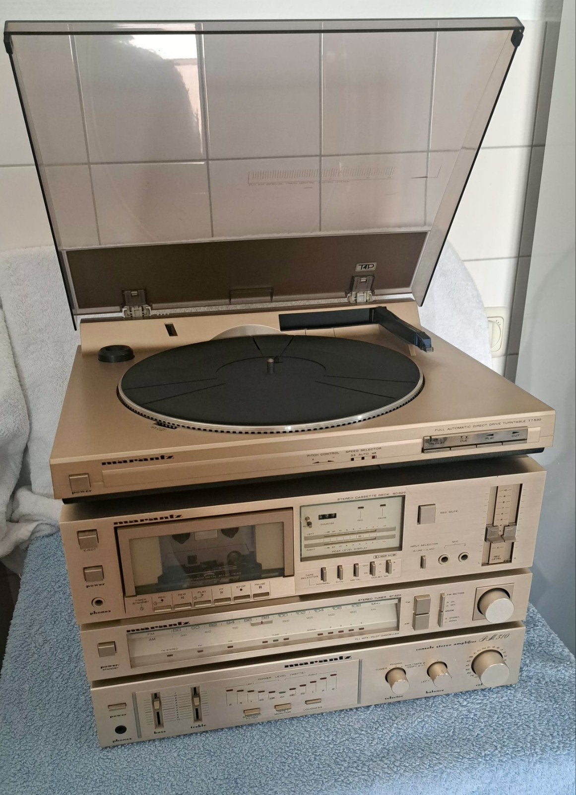 Marantz Stereoset compleet met Speakers, Audio, Tv en Foto, Stereo-sets, Losse componenten, Zo goed als nieuw, Ophalen, Tuner of Radio