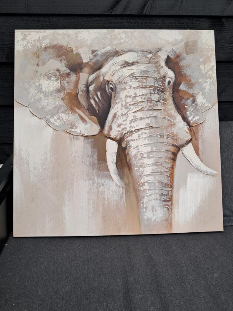 Mooi formaat canvas 80x80, Huis en Inrichting, Woonaccessoires | Schilderijen, Tekeningen en Foto's, Ophalen, Zo goed als nieuw