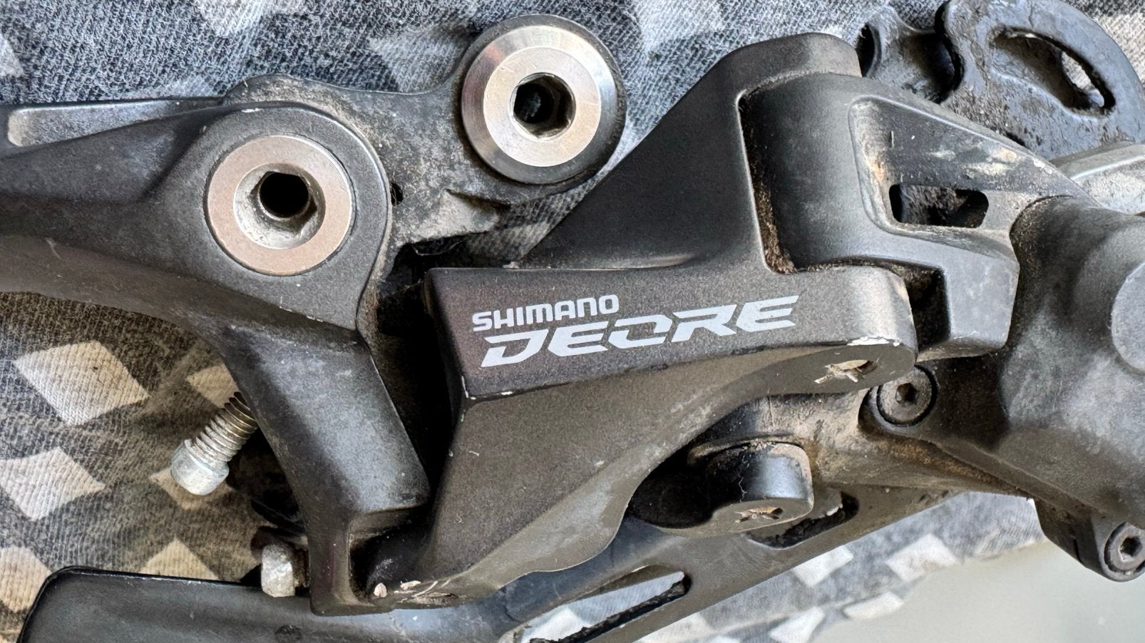 Shimano deore 10 speed derailleur op hanger modelnr:rd m5120, Ophalen of Verzenden, Gebruikt, Derailleur of Ketting