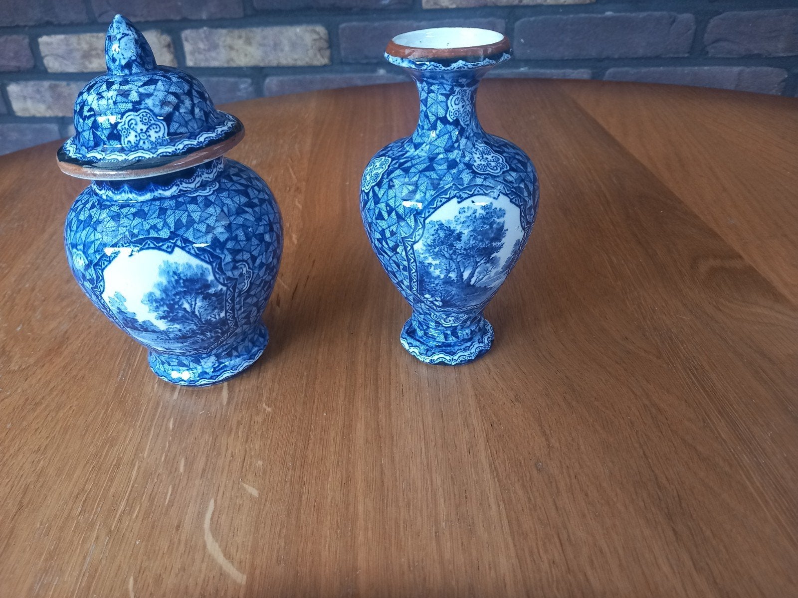blauwe villeroy vaasjes, Antiek en Kunst, Antiek | Vazen, Ophalen