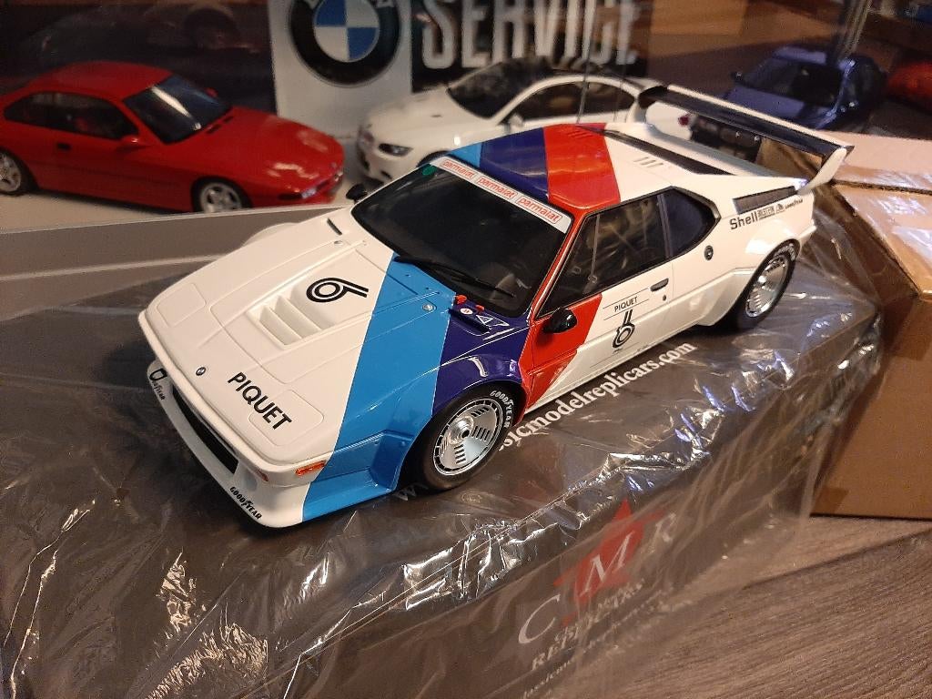 BMW M1 Procar Winner 1980 Nelson Piquet schaal 1/12, Ophalen of Verzenden, Nieuw, 1:9 t/m 1:12, Auto