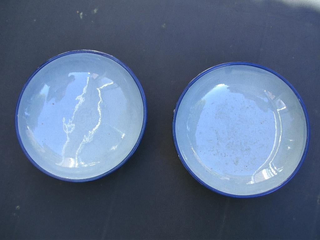2 schaaltjes (porselein), Gebruikt, Porselein of Keramiek, Schaal, Rond