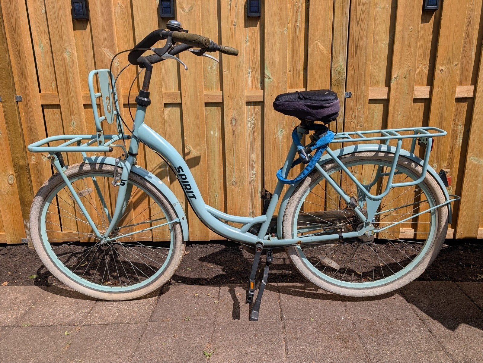 Spirit mamafiets met voordrager en terugtraprem, Fietsen en Brommers, Terugtraprem, Gebruikt, 50 tot 53 cm, Ophalen