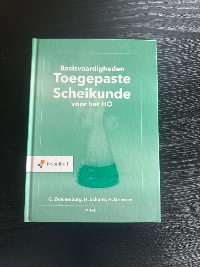 Basisvaardigheden Toegepaste Scheikunde voor het HO, Boeken, Ophalen of Verzenden, Beta, Zo goed als nieuw, HBO