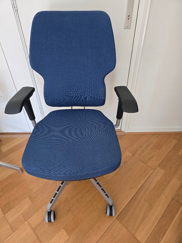 Ikea bureaustoel Kläppe, Ophalen, Gebruikt, Blauw, Bureaustoel