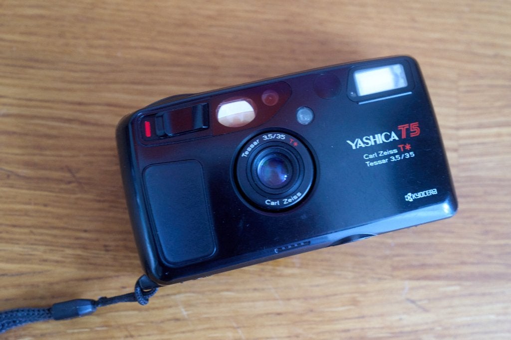 Yashica T5 (=T4 Super), Ophalen of Verzenden, Gebruikt, Compact, Overige Merken