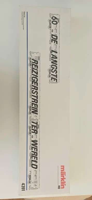 Märklin H0 4391 Langste Reizigerstrein NS Vitrinemodel, Wisselstroom, Wagon, Ophalen of Verzenden, Märklin