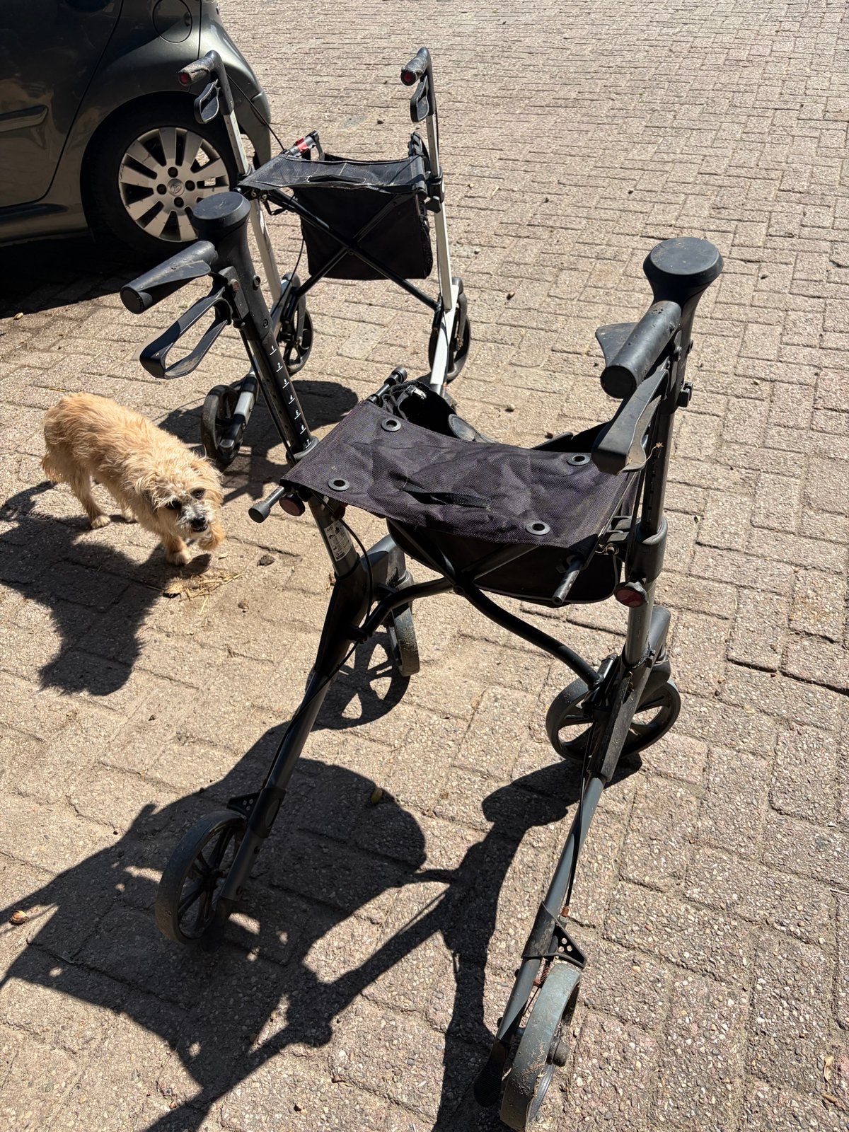 2 Rollators te koop, Ophalen, Opvouwbaar, Zo goed als nieuw