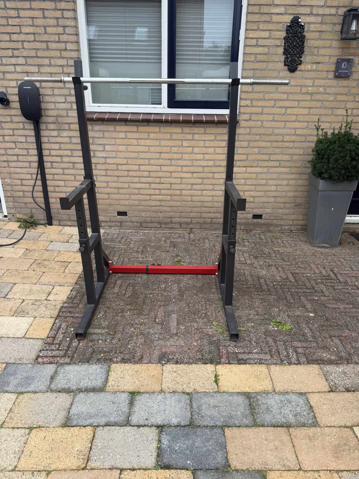 Complete homegym – Squatrek, bankje + 115 kg, Sport en Fitness, Ophalen, Gebruikt, Fitnessbank
