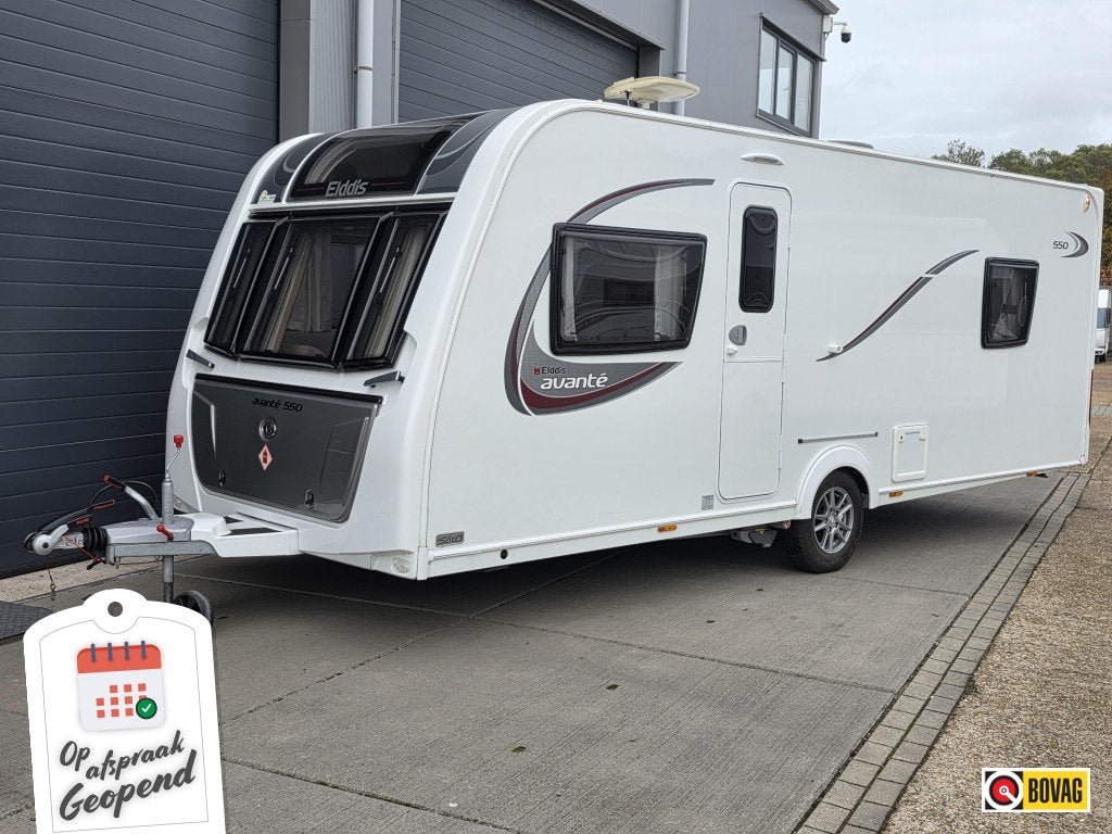 Elddis Avante 554 incl Bovag beurt/garantie, Caravans en Kamperen, Standaardzit, Elddis, Bedrijf, Oven