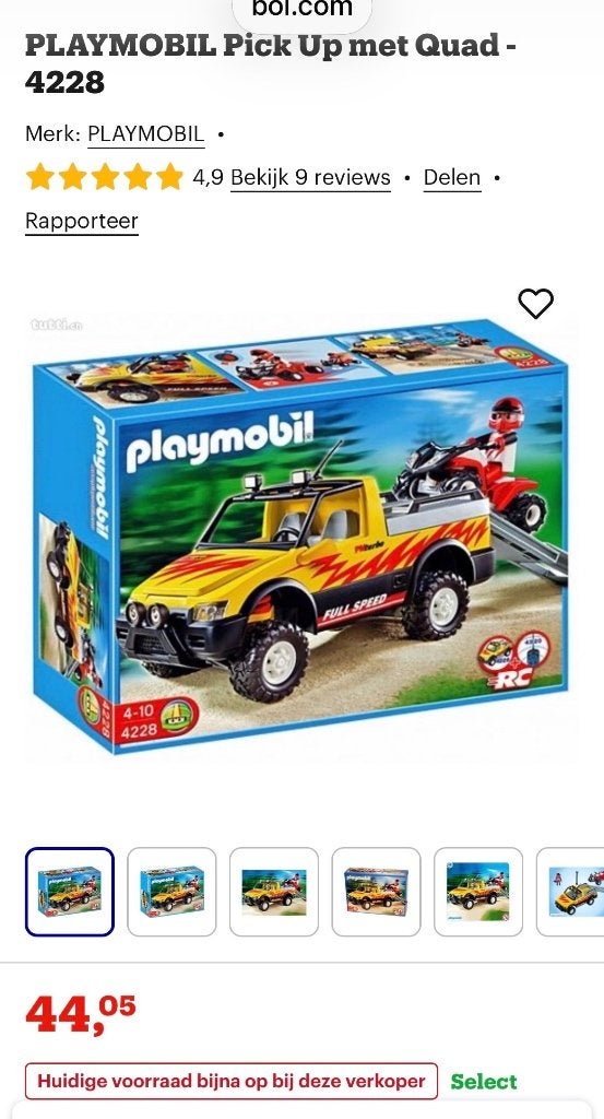 Playmobil JEEP voor maar een tientje, Ophalen of Verzenden