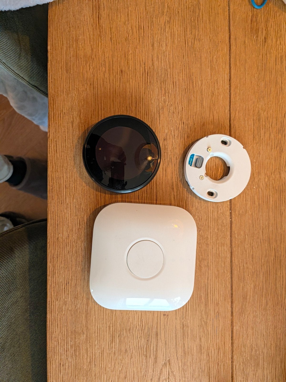 Google Nest Thermostaat met Heat Link, Doe-het-zelf en Verbouw, Ophalen of Verzenden, Slimme thermostaat, Zo goed als nieuw