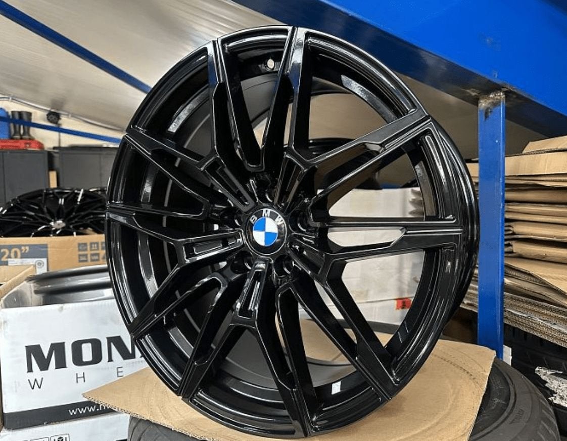 NIEUWE 18inch BMW Black 825M Style Velgen set! 5x112 G20 G30, 18 inch, -, -, Banden en Velgen