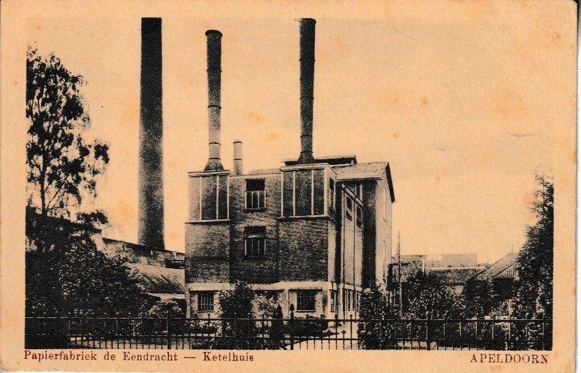 APELDOORN - PAPIERFABRIEK de EENDRACHT / KETELHUIS, Ophalen of Verzenden, Voor 1920, Ongelopen, Gelderland