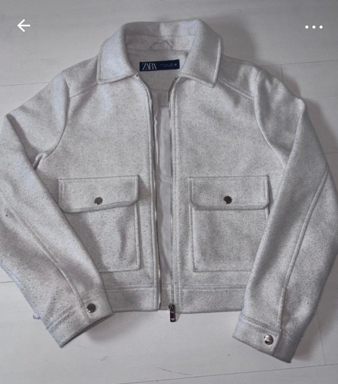 Zara jacket, Ophalen of Verzenden, Gedragen, Maat 36 (S), Beige