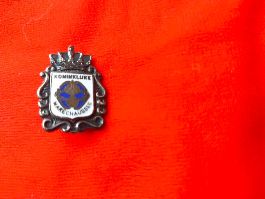 VINTAGE SPELDJE KONINKLIJKE MARECHAUSSEE, Ophalen of Verzenden, Marechaussee, Nederland, Embleem of Badge