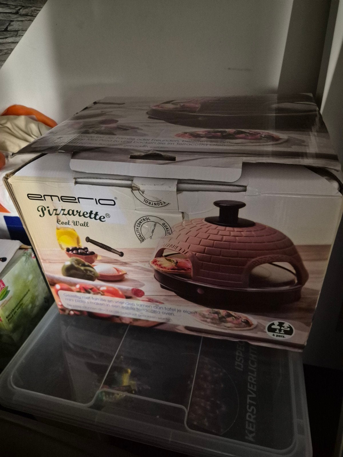 Emerio Pizzarette Cool Wall - Pizzaoven voor 4 personen, Witgoed en Apparatuur, Ophalen of Verzenden, Nieuw