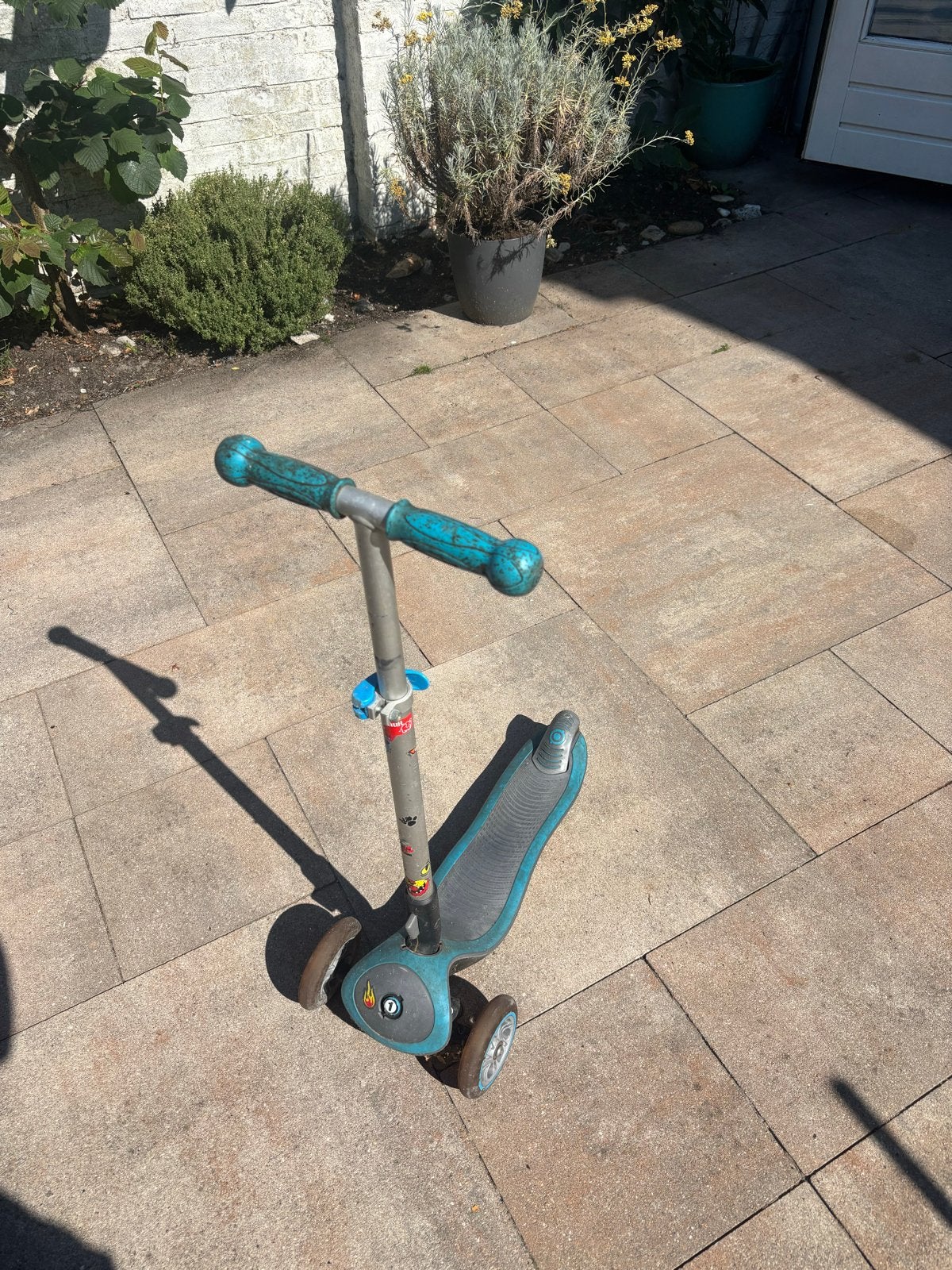 Gratis af te halen; Globber step met 3 wielen - Blauw/Grijs, Ophalen, Gebruikt, Gewone step