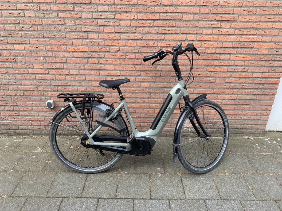 Gazelle GRENOBLE C8 L49 400wh Dames warm grey glans 49cm, Ophalen, Gebruikt, -, 47 tot 50 cm