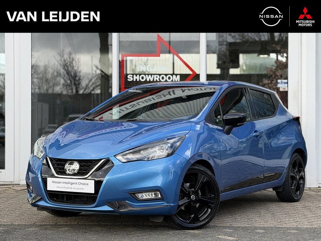 NISSAN Micra 1.0 IG-T 92pk N-Sport | Navigatie | LED | Apple, 1043 kg, Gebruikt, Blauw, Traction-control