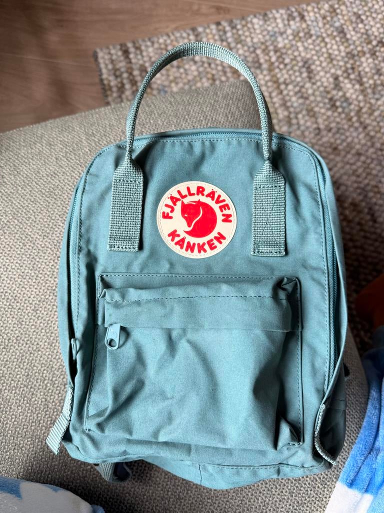 Fjällräven Kånken rugzak - Lichtblauw, Overige merken, Gebruikt, Minder dan 30 cm, Ophalen of Verzenden