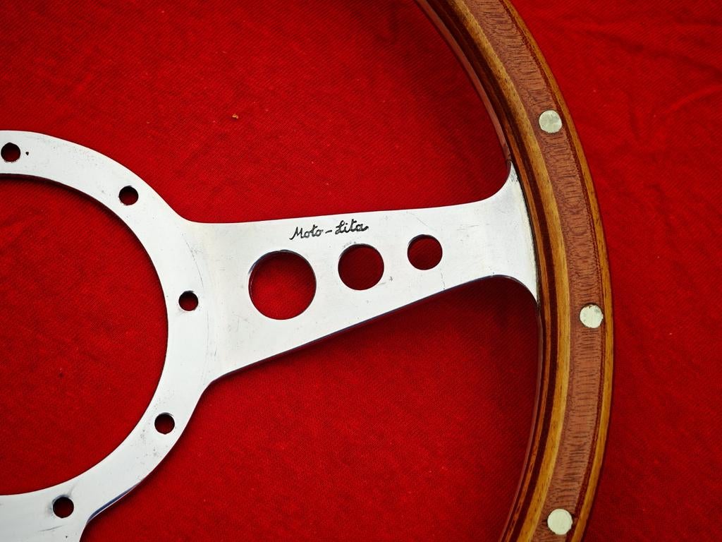 Mini Cooper 13 inch Moto-Lita stuurwiel  Hout/Aluminium, Ophalen of Verzenden, Gebruikt, Universele onderdelen
