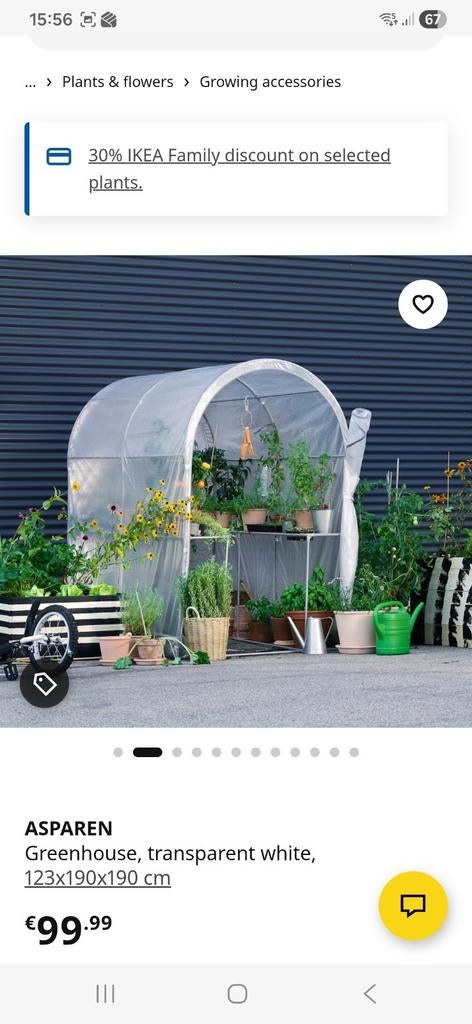 IKEA ASPAREN Broeikas - Zo goed als nieuw, Folie, Kweekkas, Zo goed als nieuw, Ophalen