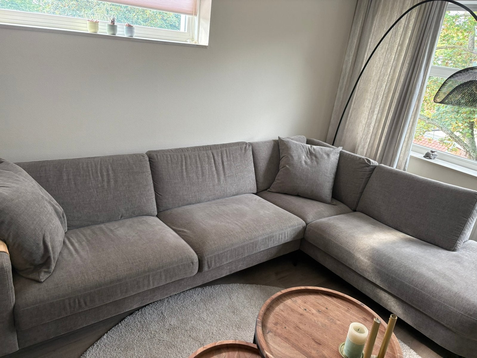 Hoekbank met chaise lounge, Huis en Inrichting, Ophalen, Zo goed als nieuw