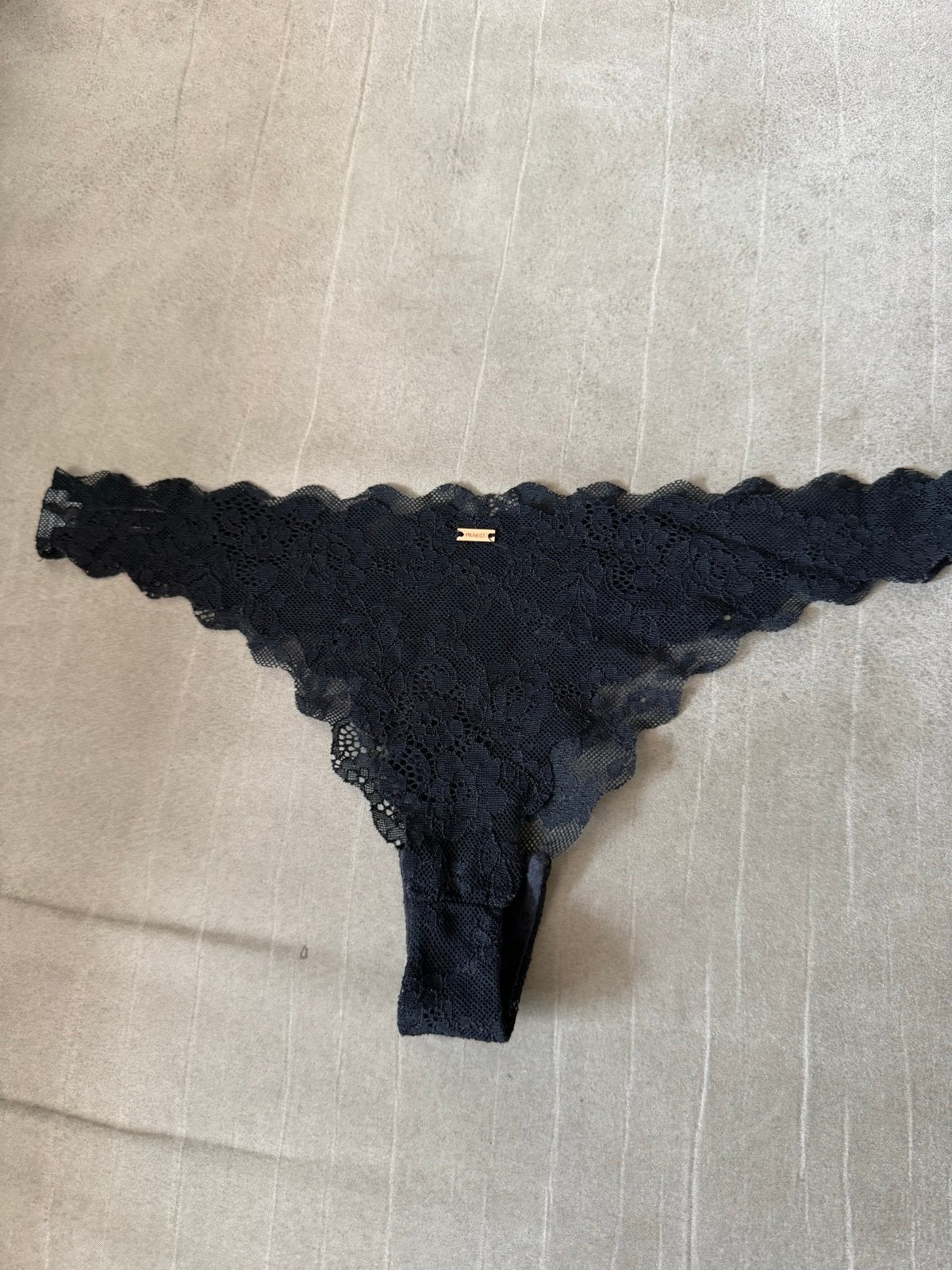 Tommy Hilfiger Zwarte Kanten String, Ophalen of Verzenden, Zwart, String