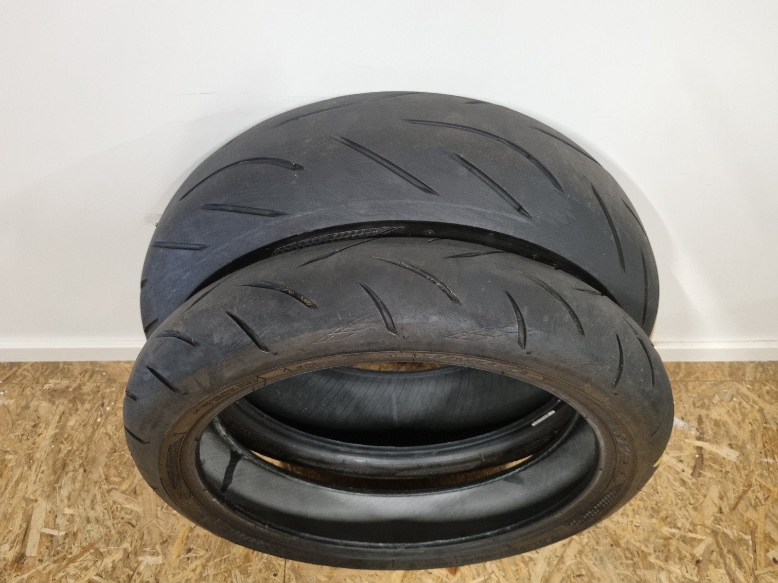 Bridgestone Battlax Hypersport S21 180-55-17 & 120-70-17, Motoren, Ophalen of Verzenden, Gebruikt