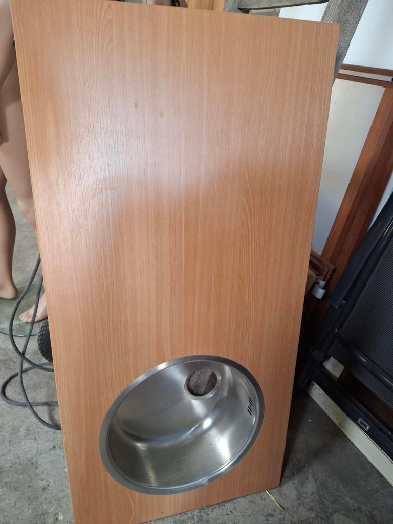 Keukenblad 123 x 60, Huis en Inrichting, Keuken | Keukenelementen, Ophalen, 50 tot 100 cm, Zo goed als nieuw, Minder dan 100 cm