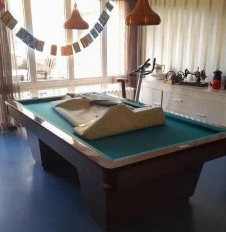 Biljarttafel (verwarmd) Pasma Leeuwarden - gedemonteerd, Sport en Fitness, Biljarten en Poolen, Ophalen of Verzenden, Gebruikt